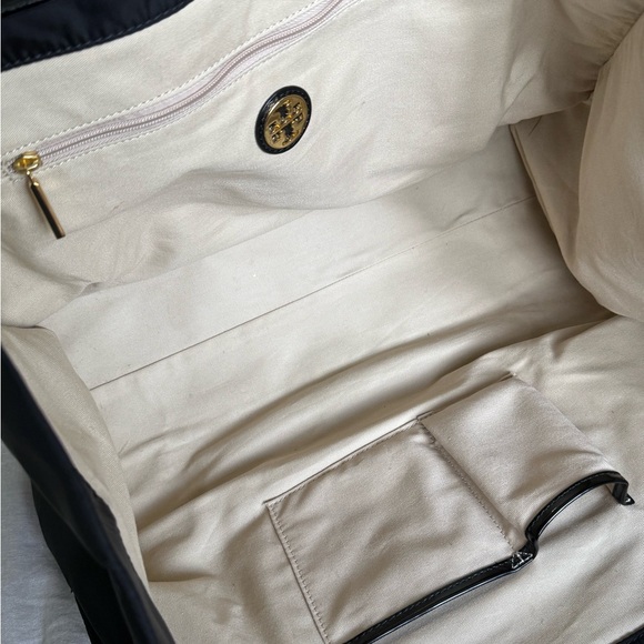 Tory Burch Small Ella Tote Bag in Black - Picture 9 of 16